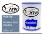Preview: Porsche, Horizon Blue Metallic, 37X / F4: 500ml Lackdose, von ATW Autoteile West.